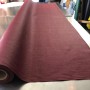 tissu lin enduit bordeaux 1m50