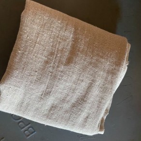 coupon de tissu lin lavé naturel